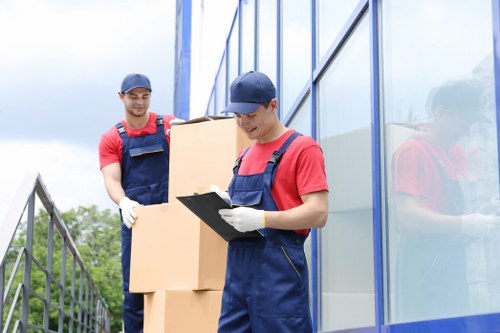 Customer booking a man and van transport service