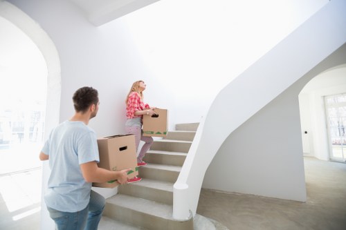 Moving van service helping with a flat or house relocation