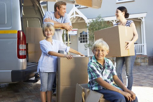 Local moving truck helping with property relocation across Redbridge