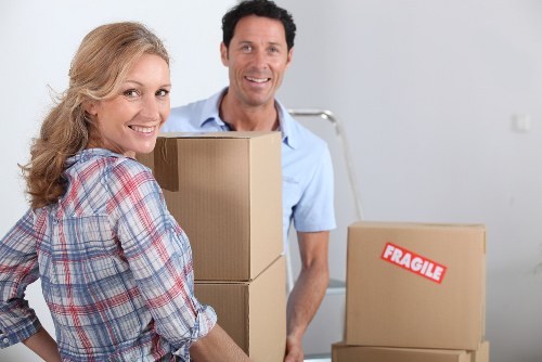 Local moving team planning access for a Redbridge property