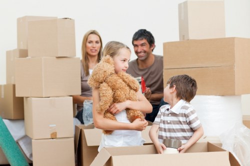 Cardboard, metals, and household recyclables separated for local waste processing